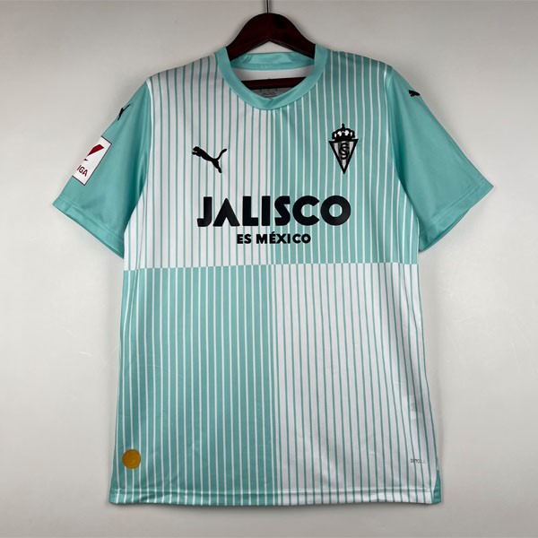 Tailandia Camiseta Sporting Gijon Replica Segunda Ropa 2023/24